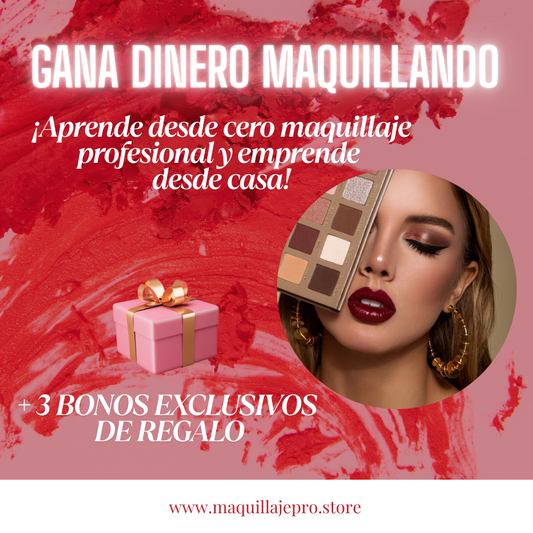 Emprende con Maquillaje Profesional + 3 Bonos y gana +$50.000 al mes